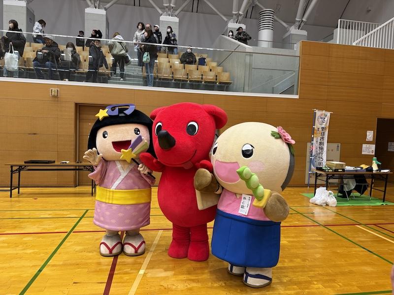 最後はゆるキャラで癒し